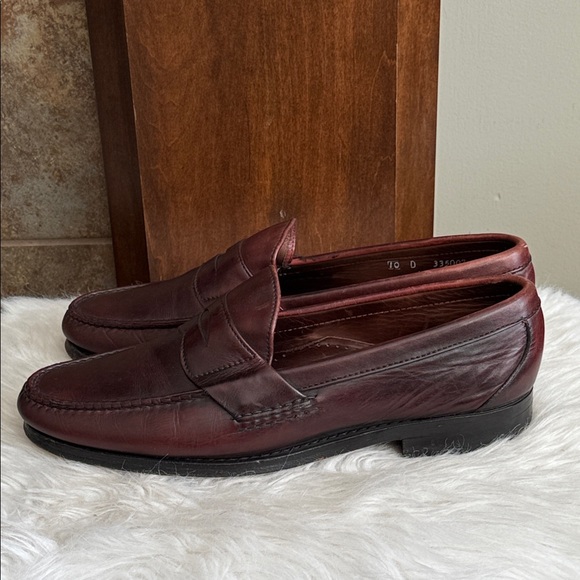 Allen Edmonds Cavanaugh Classic brown leather penny loafer size 10D - Picture 1 of 14